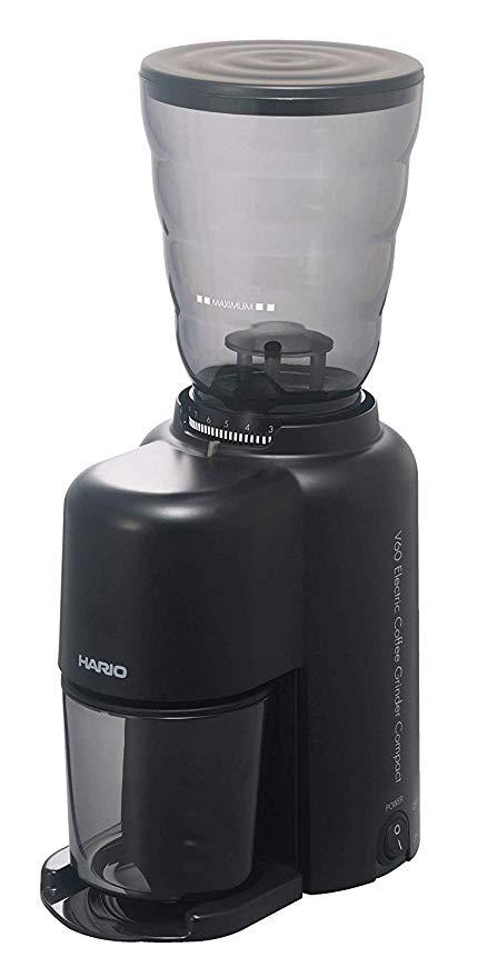 HARIO V60 Electric Coffee Grinder Compact — електрична кавомолка для еспресо та середнього помелу, фото 1