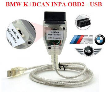 Автосканер BMW K+DCAN INPA з перемикачем, OBD 2, чіп ATMEL