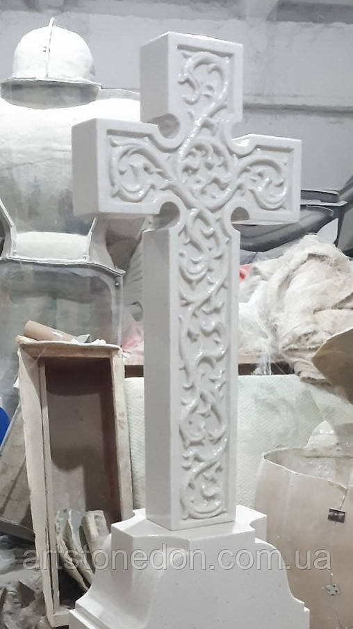 Хрест з мармуру 90 см, фото 1