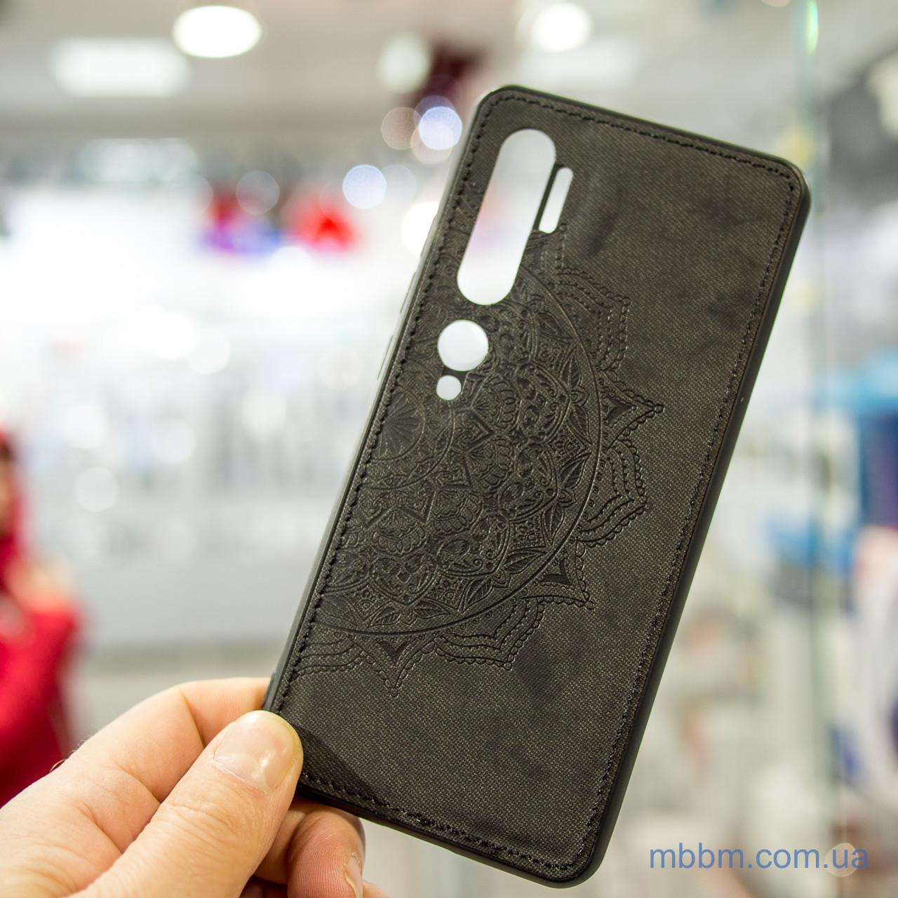 Чохол TPU + Textile Mandala з 3D тисненням Xiaomi Mi Note 10 Black