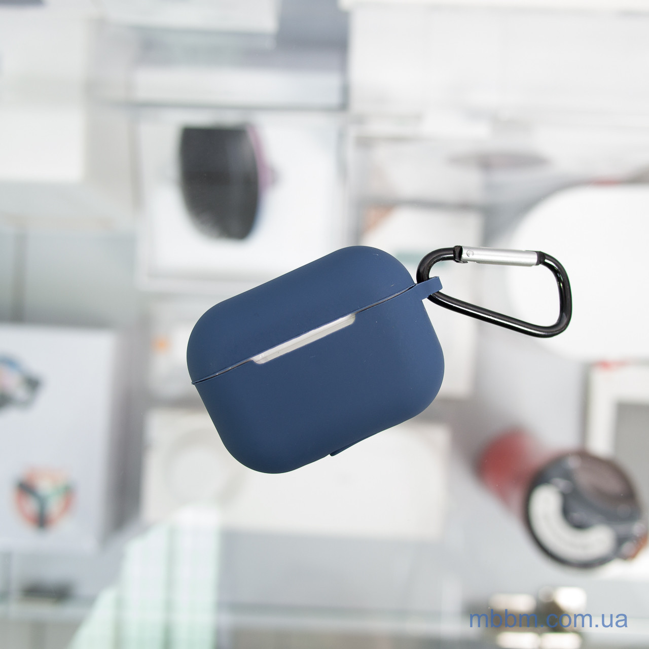 Чохол з карабіном AirPods Pro Midnidht Blue - фото 2 - id-p1097158327