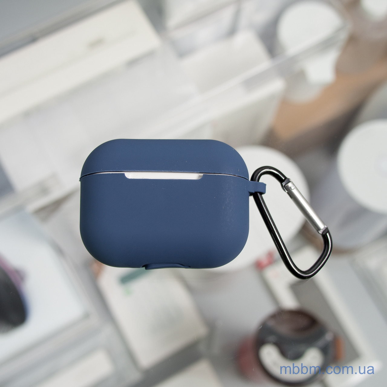 Чохол з карабіном AirPods Pro Midnidht Blue - фото 4 - id-p1097158327