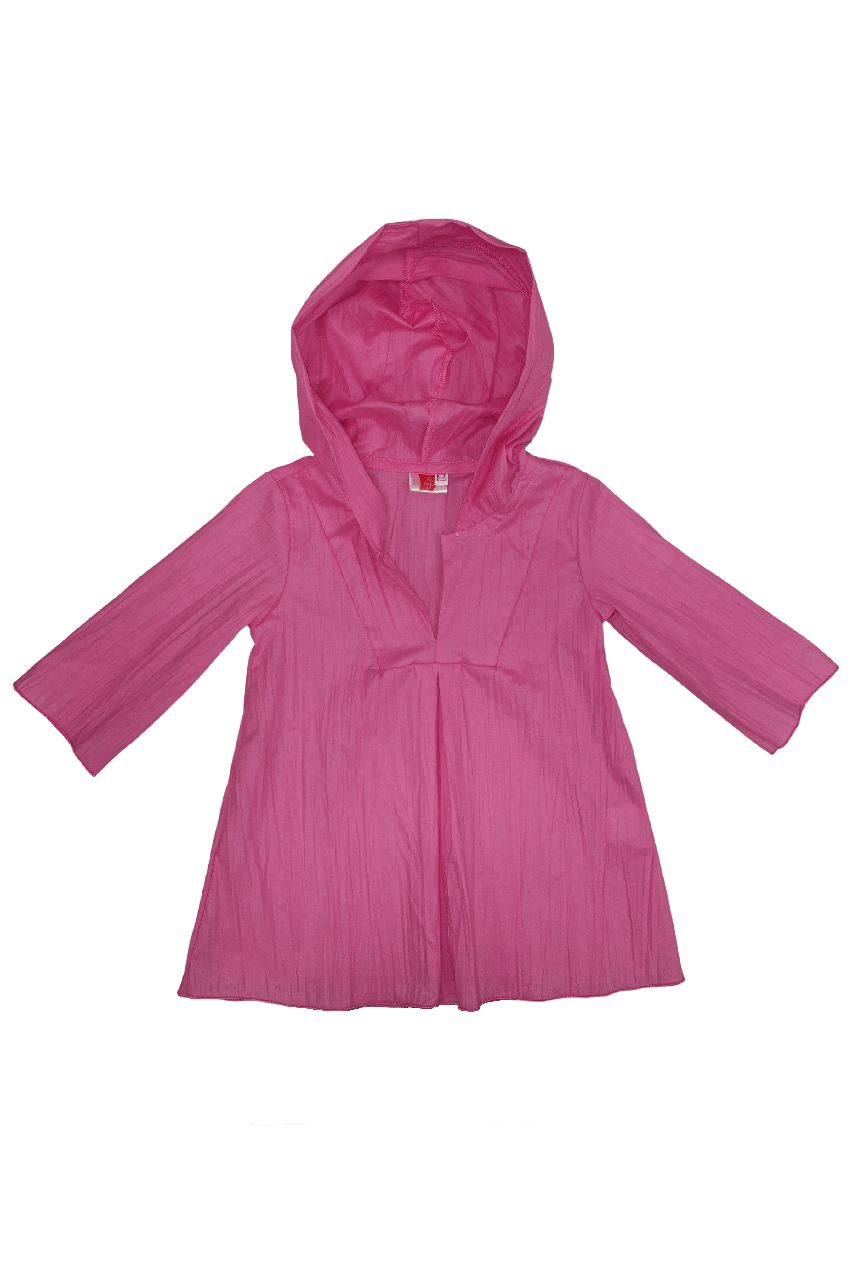Туніка з капюшоном рожева (86-92) — пляжний одяг для дітей, туніки, панами, сорочки