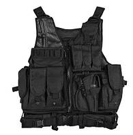 Жилет тактичний військовий MHZ A60, чорний