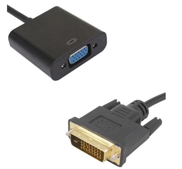 Конвертер DVI-D 24+1 -> VGA адаптер перехідник активний