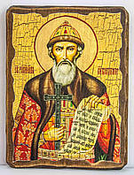Икона Владимир Святой (на дереве размер 17*23 см)