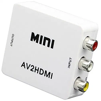 Конвертер AV/RCA/тюльпаны -> HDMI //AV2HDMI/RCA2HDMI