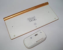 Клавіатура бездротова з мишею MHZ 902 Gold, фото 5