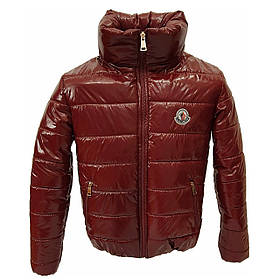 Куртка дутик жіноча демісезонна, багато кольорів, модель Міра Лак, Бордо, розміри 42-48 46 (M)