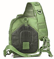 Сумка тактическая через плечо HLV D14 800D Olive, фото 3