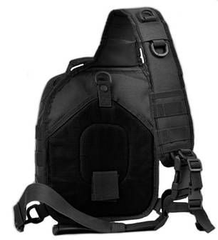 Сумка тактична через плече HLV D14 800D Black, фото 3