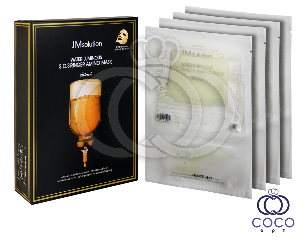 Зміцнююча маска JMsolution Water S. O. S. Ringer Amino Mask з амінокислотами (10 штук)