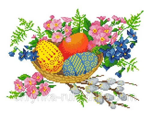 Заготовка для вишивки "Великодній рушничок" ХВГ-031 (розмір 32х40 см)