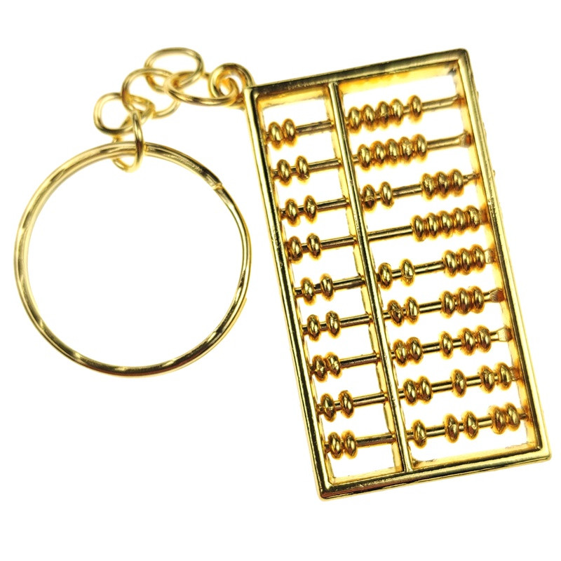 Брелок "Счети-абакус" 9 осей 4х2,2 см кістки рухомі (C1216)