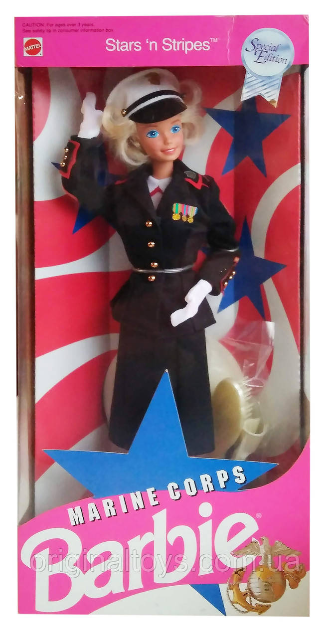 Колекційна лялька Барбі Корпус морської піхоти Barbie Marine Corps Stars & Stripes 1991 Mattel 7549