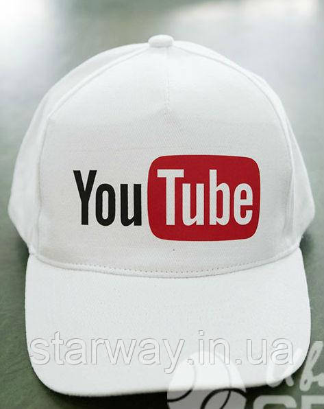Біла кепка бейсболка youtube | топ
