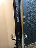 Двері вхідні квартирні металеві Магда 604/2 дуб пісочний-дуб бурштиновий комбінований, фото 4