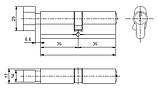 Циліндр замку з воротком 35Т-35 Medos (Польща)., фото 2