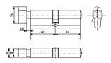 Циліндр замку з воротком 40Т-40 Medos (Польща)., фото 2