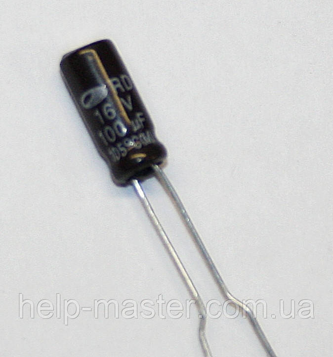Конденсатор 100 мкф-16v (105 °C), фото 1