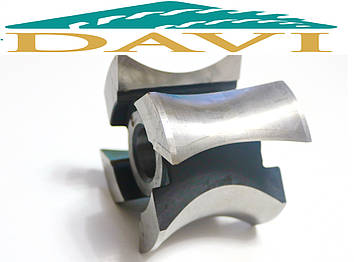 Фреза БЛОК-ХАУС 125х40х110 напайная Р6М5 для обробки радіусу верхній частині обшивальної дошки