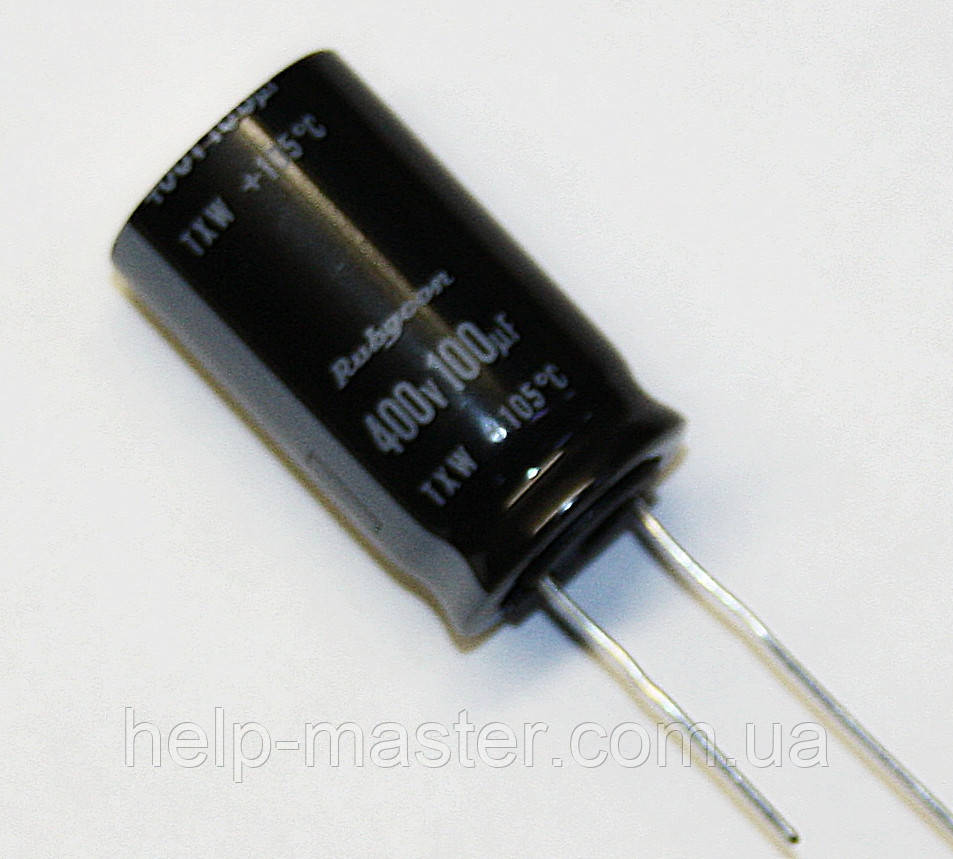 100 мкф-400v (105 °C) <TXW> 18*31 Rubycon, фото 1