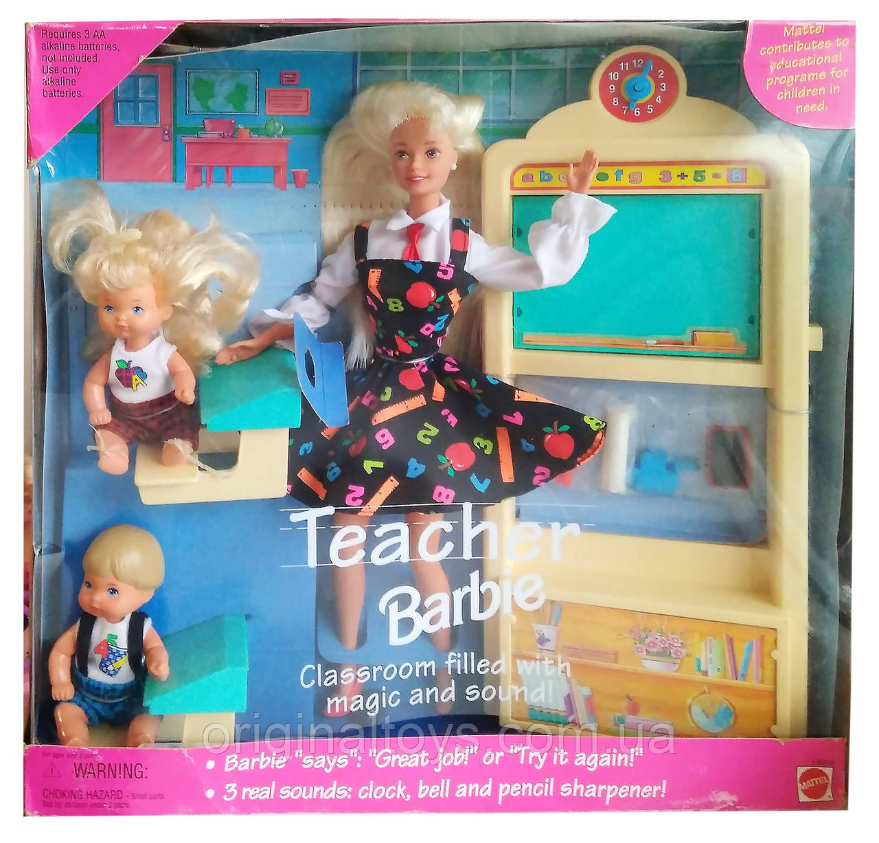 Ігровий набір лялька Барбі Вчитель Barbie Teacher 1995 Mattel 13914