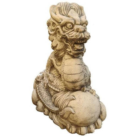 Скульптура керамічна,дракон східний, фото 2