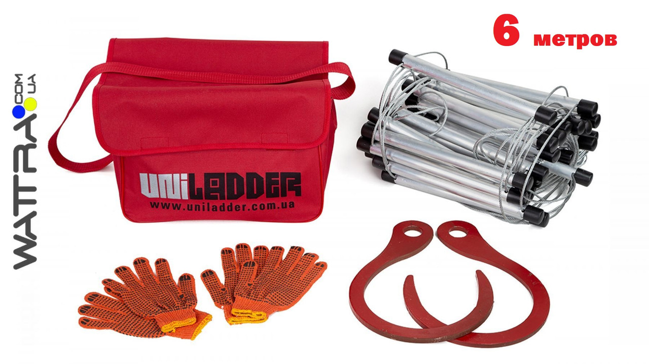 Універсальна рятувальна драбина Uniladder L-6000 (6 метрів, нестандартая), фото 1