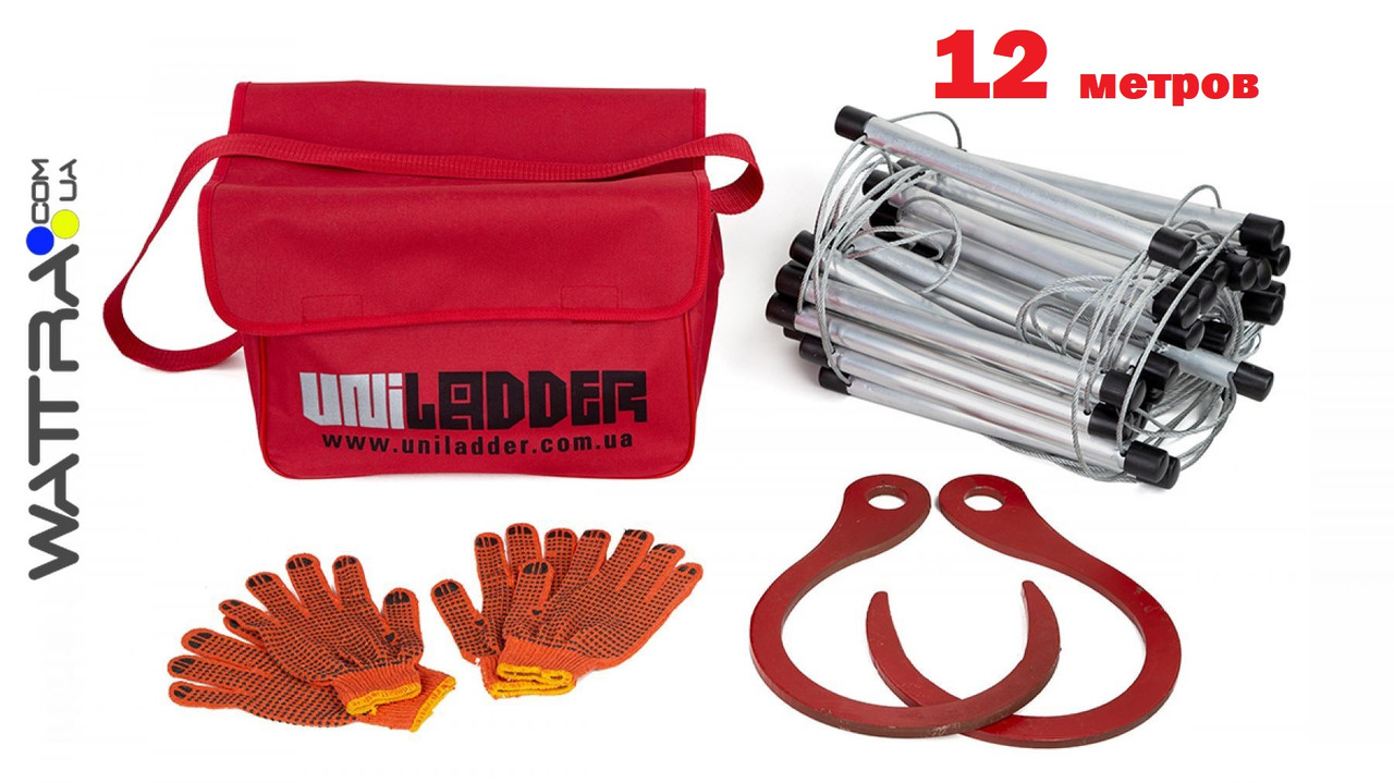 Універсальна рятувальна драбина Uniladder L-12000 (12 метрів, нестандартна), фото 1