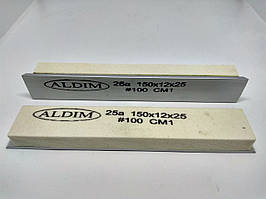 Брусок на бланку ALDIM 150х25х12. 100 гритів 25а — білий електрокорунд