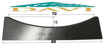 Ніж 80 мм для виготовлення обшивальної дошки блок-хаус сталь Р6М5
