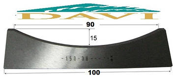 Ніж 100 мм для виготовлення обшивальної дошки блок-хаус сталь Р6М5