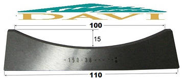 Ніж 110 мм для виготовлення обшивальної дошки блок-хаус сталь Р6М5