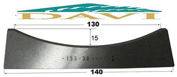 Ніж 140 мм для виготовлення обшивальної дошки блок-хаус сталь Р6М5