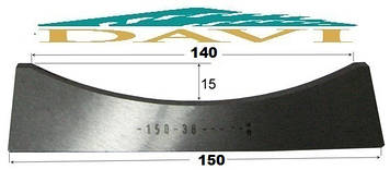 Ніж 150 мм для виготовлення обшивальної дошки блок-хаус сталь Р6М5