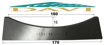 Ніж 170 мм для виготовлення обшивальної дошки блок-хаус сталь Р6М5