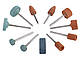 Набір шліфувальних каменів PARKSIDE PMZS A1, 11 шт, шліфувальні круги, насадки для гравера/шліфмашин, фото 2
