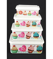 237 PF Пластиковий контейнер 4 шт. гуртом