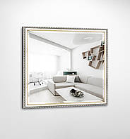 Настенное зеркало в раме Виктория B01-F. Зеркала для ванны, гостиной, спальни, домашние 1000х1000