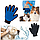 Рукавичка для чищення тварин True Touch Pet Brush Gloves, рукавичка для зняття шерсті, фото 5