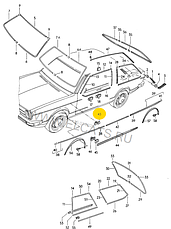 Клипса молдинга на Ауди, фото 4