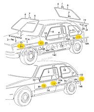 Клипса молдинга на Ауди, фото 5