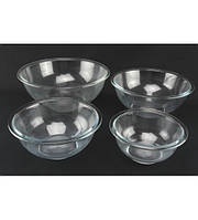 1098 Набір мисок (4 шт.) Скло гуртом