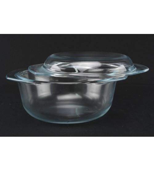 1091 Каструля з кришкою (1,5 л) Скло гуртом, фото 1