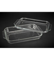 409 Протинь прямокут. з кришкою скло 3.1 л оптом