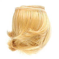 Коротке волосся для ляльок 5 см/1м Пшениця, синтетика
