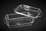 4010 Протинь прямовуг. з кришкою скло 1.4 л оптом, фото 4