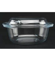 4008 Овальна каструля 1 л скло гуртом