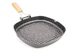 1495 Сковорода для гриля 28 см із відкидною ручкою гуртом, фото 4